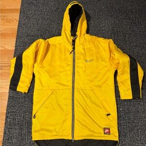 Nike Men's Vintage Yellow Quilted Parka